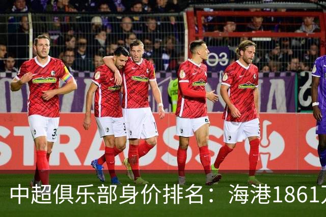 中超俱乐部身价排名：海港1861万欧排名榜首