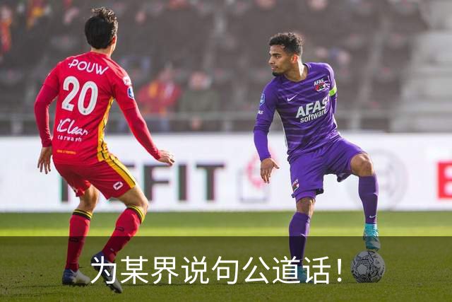 为某界说句公道话！